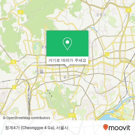 청계4가 (Cheonggye 4 Ga) 지도