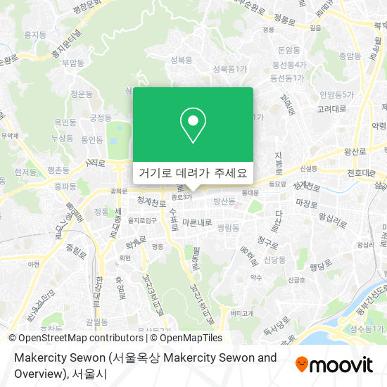 Makercity Sewon (서울옥상 Makercity Sewon and Overview) 지도