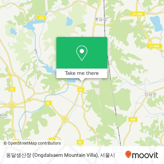 옹달샘산장 (Ongdalsaem Mountain Villa) 지도