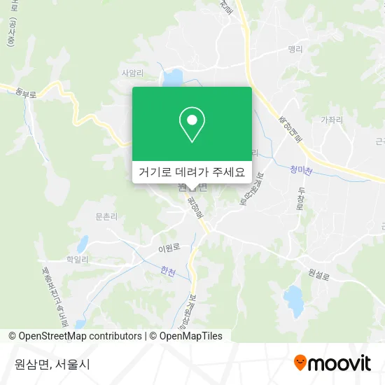 원삼면 지도