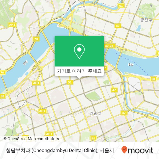 청담뷰치과 (Cheongdambyu Dental Clinic) 지도