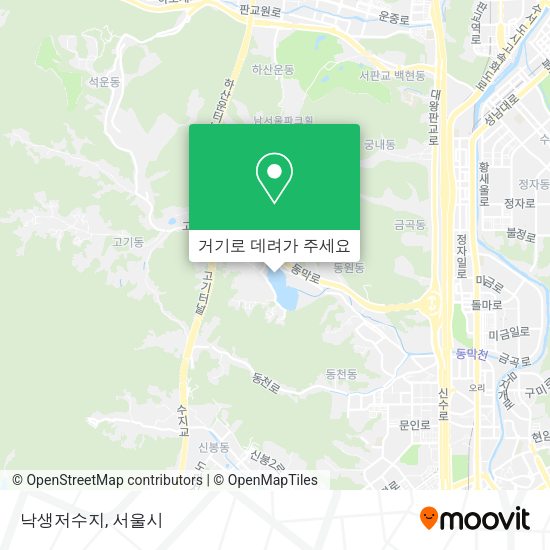 낙생저수지 지도