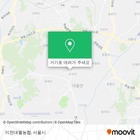 이천대월농협 지도