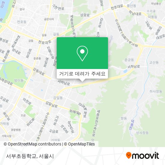 서부초등학교 지도