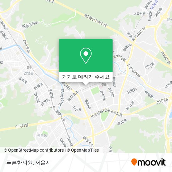 푸른한의원 지도