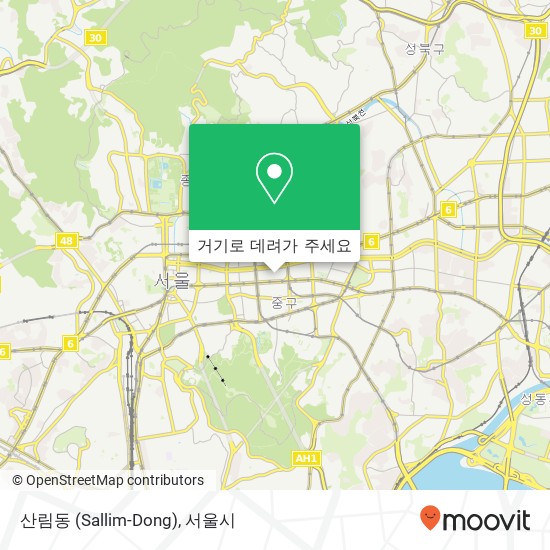 산림동 (Sallim-Dong) 지도