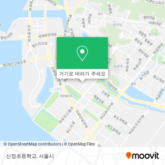 신정초등학교 지도