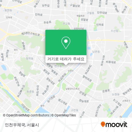 인천우체국 지도