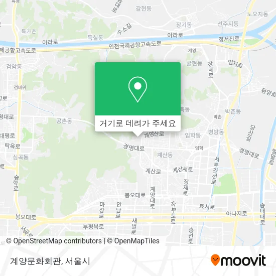 계양문화회관 지도