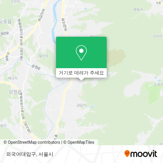 외국어대입구 지도