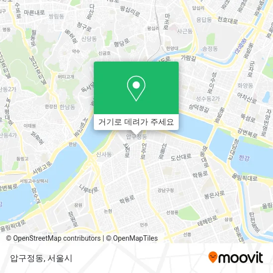 압구정동 지도