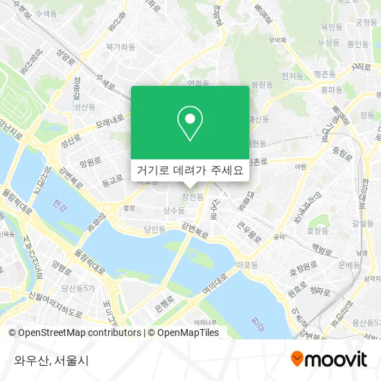 와우산 지도