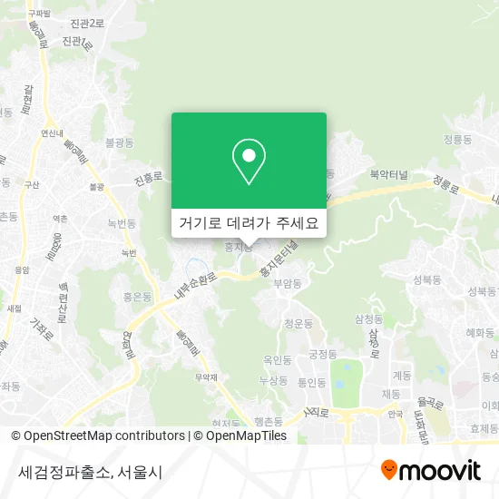 세검정파출소 지도