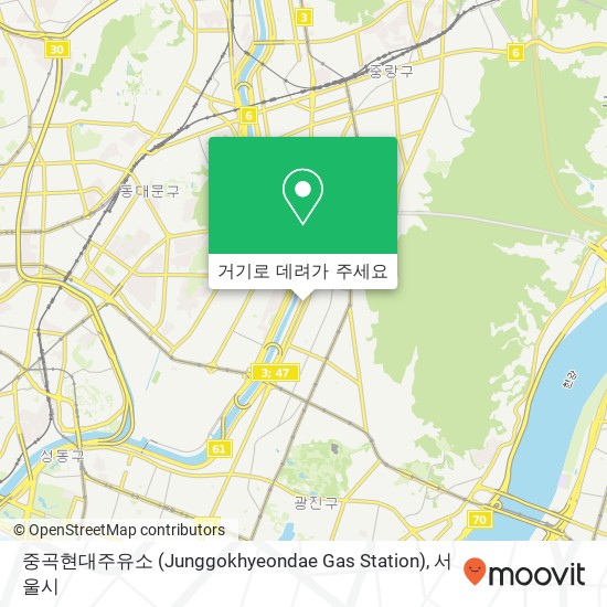 중곡현대주유소 (Junggokhyeondae Gas Station) 지도
