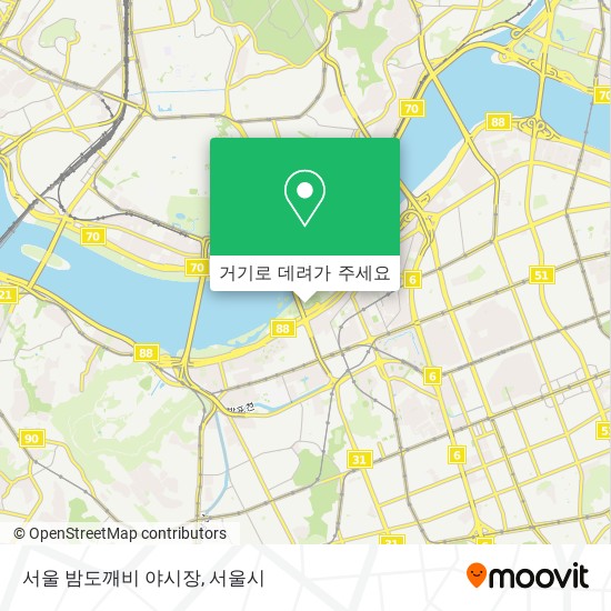 서울 밤도깨비 야시장 지도