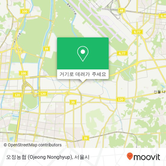 오정농협 (Ojeong Nonghyup) 지도
