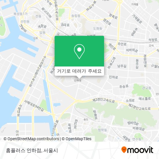 홈플러스 인하점 지도