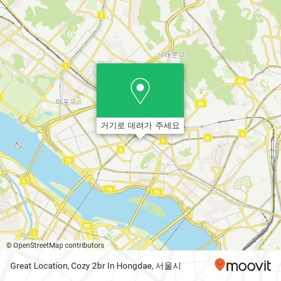 Great Location, Cozy 2br In Hongdae 지도