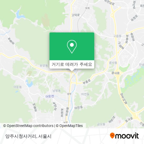 양주시청사거리 지도