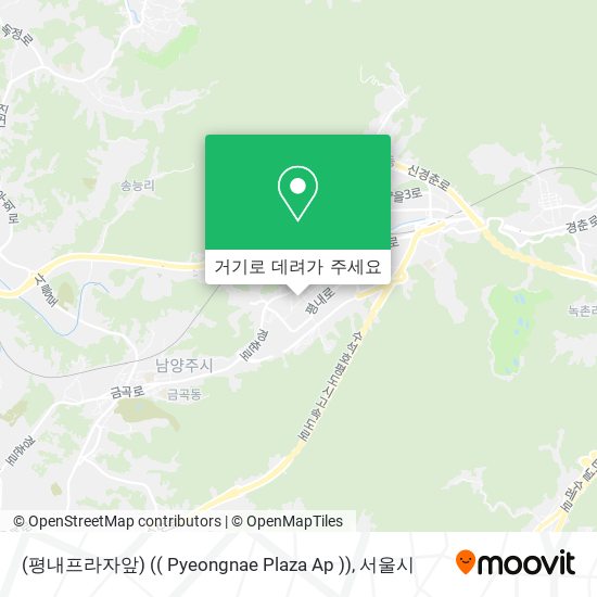 (평내프라자앞) (( Pyeongnae Plaza Ap )) 지도