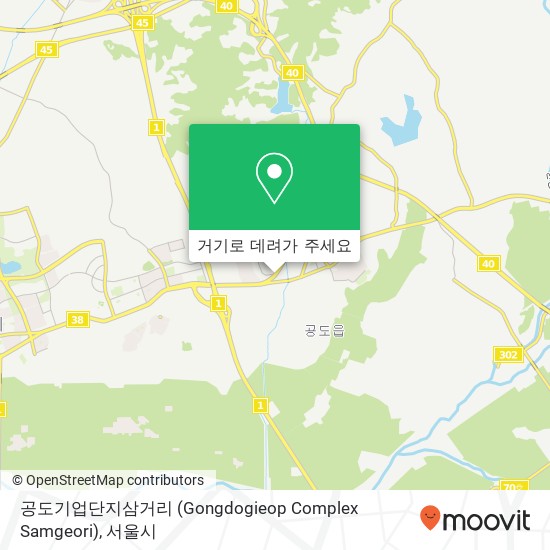 공도기업단지삼거리 (Gongdogieop Complex Samgeori) 지도