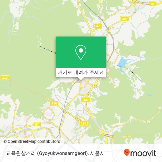 교육원삼거리 (Gyoyukwonsamgeori) 지도