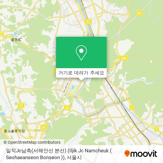 일직Jc남측(서해안선 본선) (Iljik Jc Namcheuk ( Seohaeanseon  Bonseon )) 지도
