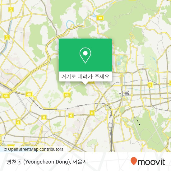 영천동 (Yeongcheon-Dong) 지도