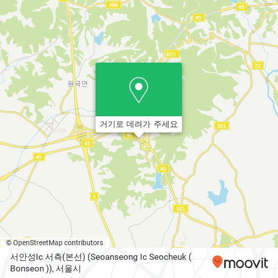 서안성Ic 서측(본선) (Seoanseong Ic Seocheuk ( Bonseon )) 지도