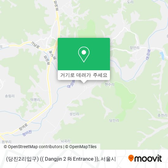 (당진2리입구) (( Dangjin 2 Ri Entrance )) 지도