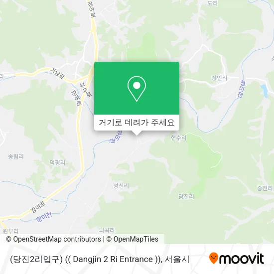 (당진2리입구) (( Dangjin 2 Ri Entrance )) 지도