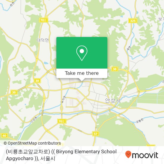 (비룡초교앞교차로) (( Biryong Elementary School Apgyocharo )) 지도