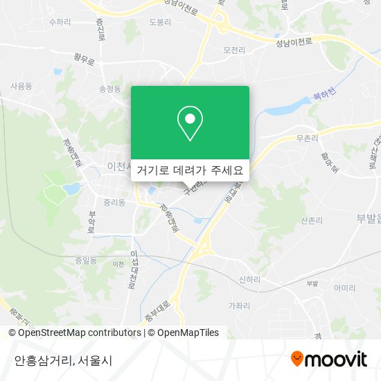 안흥삼거리 지도