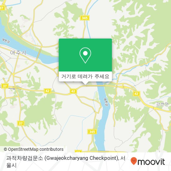 과적차량검문소 (Gwajeokcharyang Checkpoint) 지도