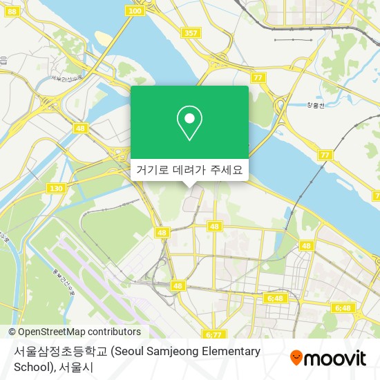 서울삼정초등학교 (Seoul Samjeong Elementary School) 지도