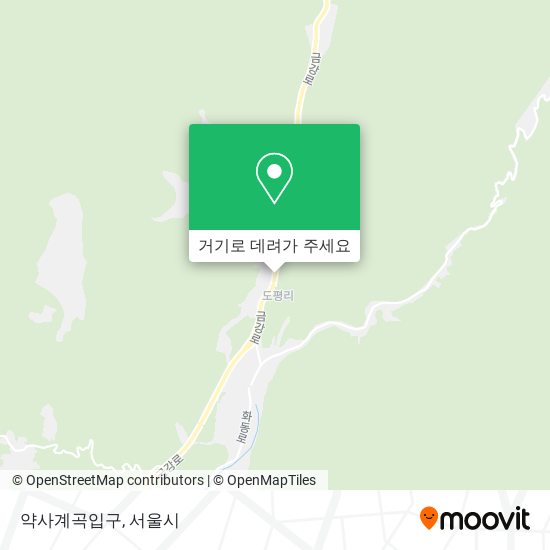 약사계곡입구 (Yaksagyegok Entrance) 지도