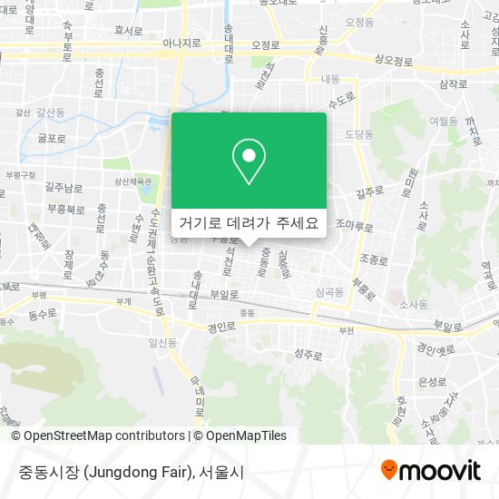 중동시장 (Jungdong Fair) 지도