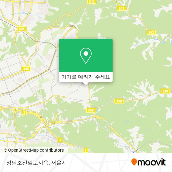 성남조선일보사옥 지도