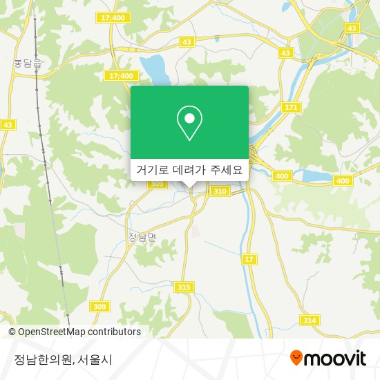 정남한의원 지도