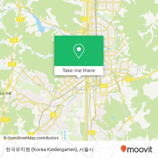 한국유치원 (Korea Kindergarten) 지도