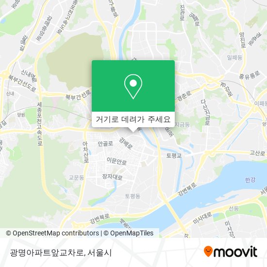 광명아파트앞교차로 지도