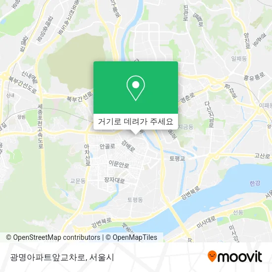 광명아파트앞교차로 지도