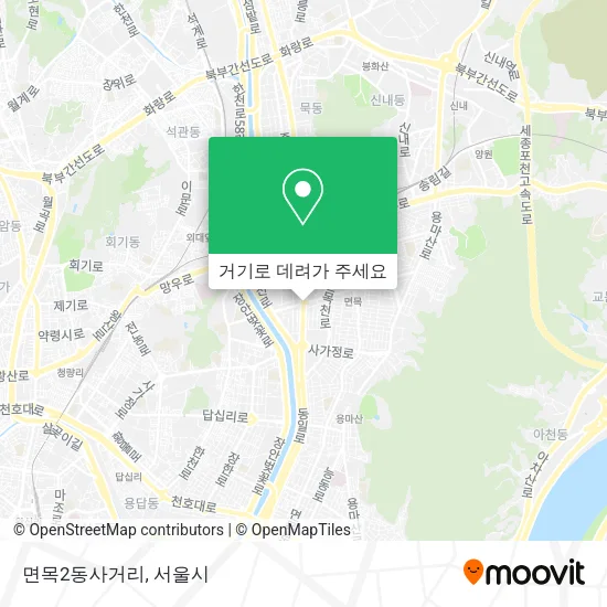 면목2동사거리 지도