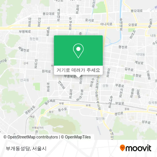 부개동성당 지도