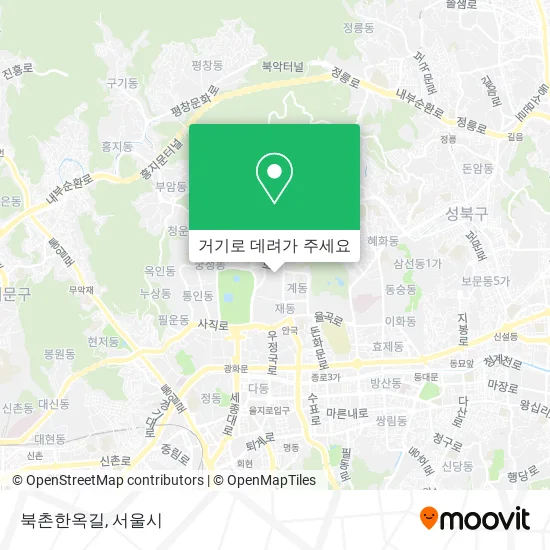 북촌한옥길 지도