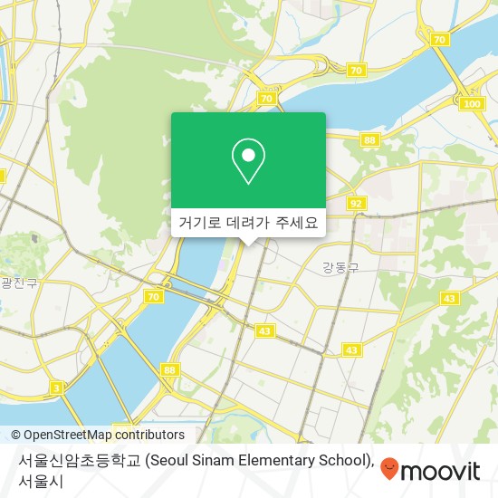 서울신암초등학교 (Seoul Sinam Elementary School) 지도