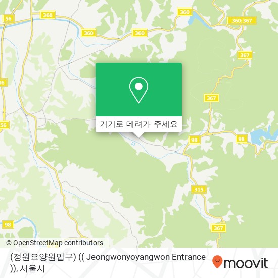 (정원요양원입구) (( Jeongwonyoyangwon Entrance )) 지도