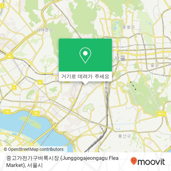 중고가전가구벼룩시장 (Junggogajeongagu Flea Market) 지도