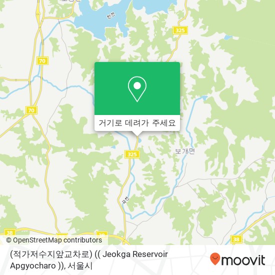 (적가저수지앞교차로) (( Jeokga Reservoir Apgyocharo )) 지도