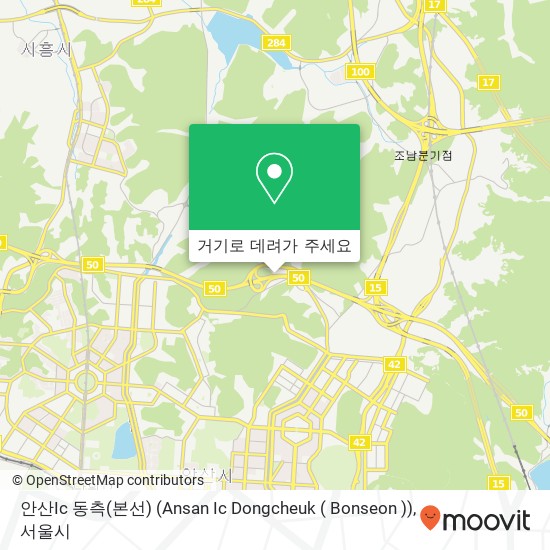 안산Ic 동측(본선) (Ansan Ic Dongcheuk ( Bonseon )) 지도